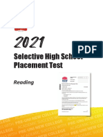2021 SSPT Reading Question Answer Sheet