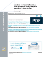 The Comparison of Machine Learning Methods For Prediction Study of Type 2 Diabetes Mellitus's Drug Design