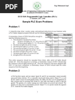 Sample PLC Exam Problems