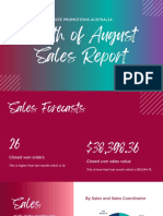 August 2022 Sales Report
