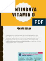 VITAMIN D PENTING UNTUK KESEHATAN