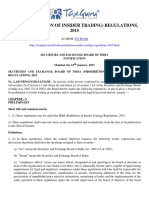SEBI (Prohibition of Insider Trading) Regulations, 2015 - Taxguru - in