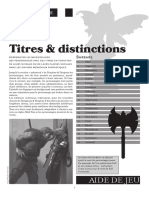 Titres Et Distinctions