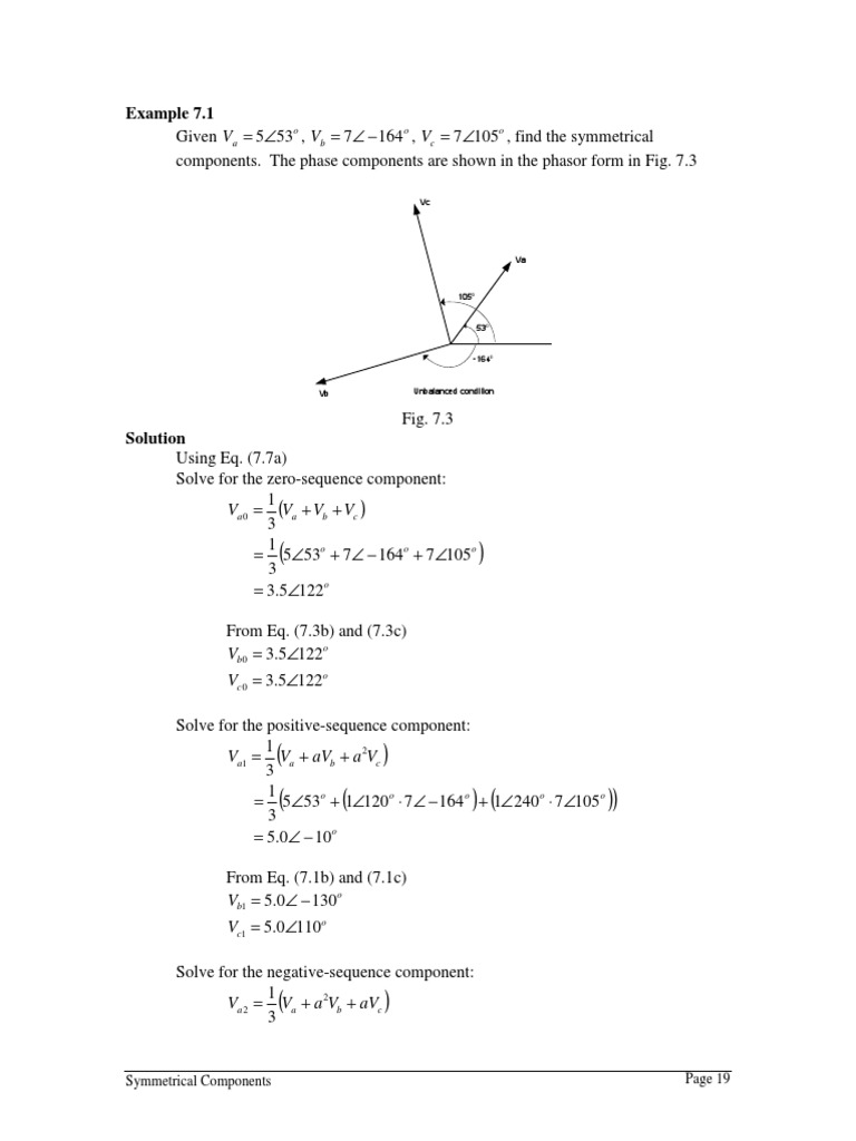 Symmetrical Components Analysis Guide | PDF | Electromagnetism | Ac Power