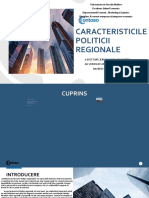 Caracteristicile Politicii Regionale