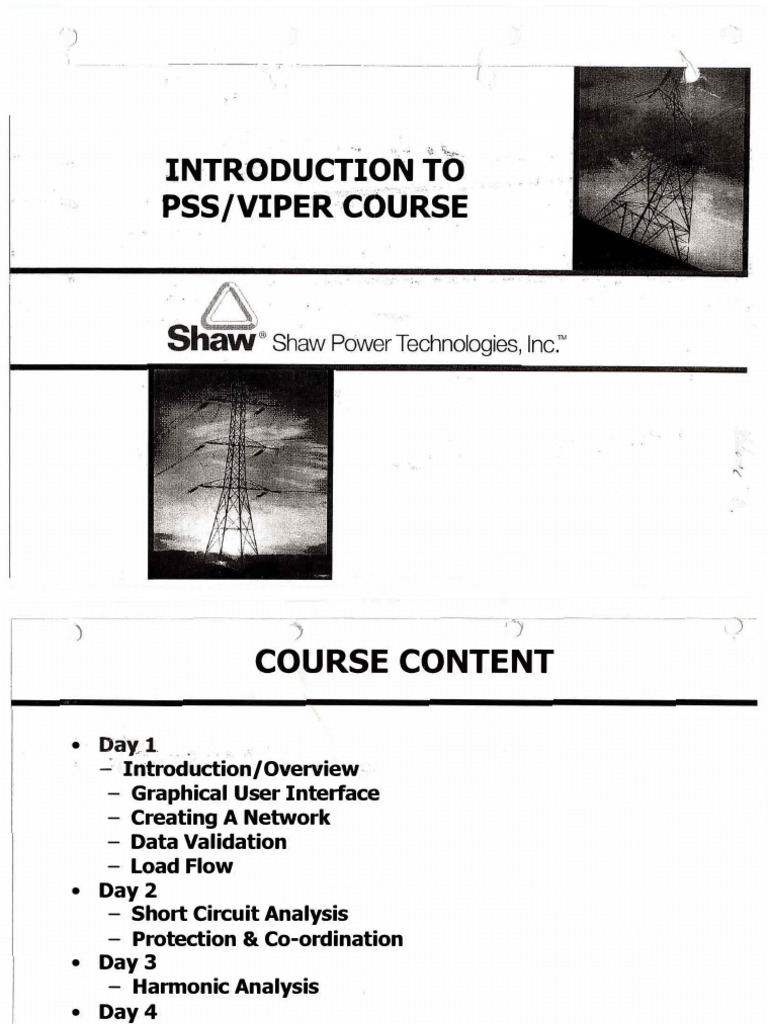 PSS Viper - 2004 Shaw Power Technologies | PDF | Menu (Computing ...