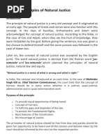 Burden of Proof, Presumption of Innocence, Concept of Natural Justice and Contempt of Court