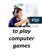 To Play Computer Games