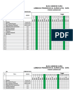 Contoh Absensi Mengajar