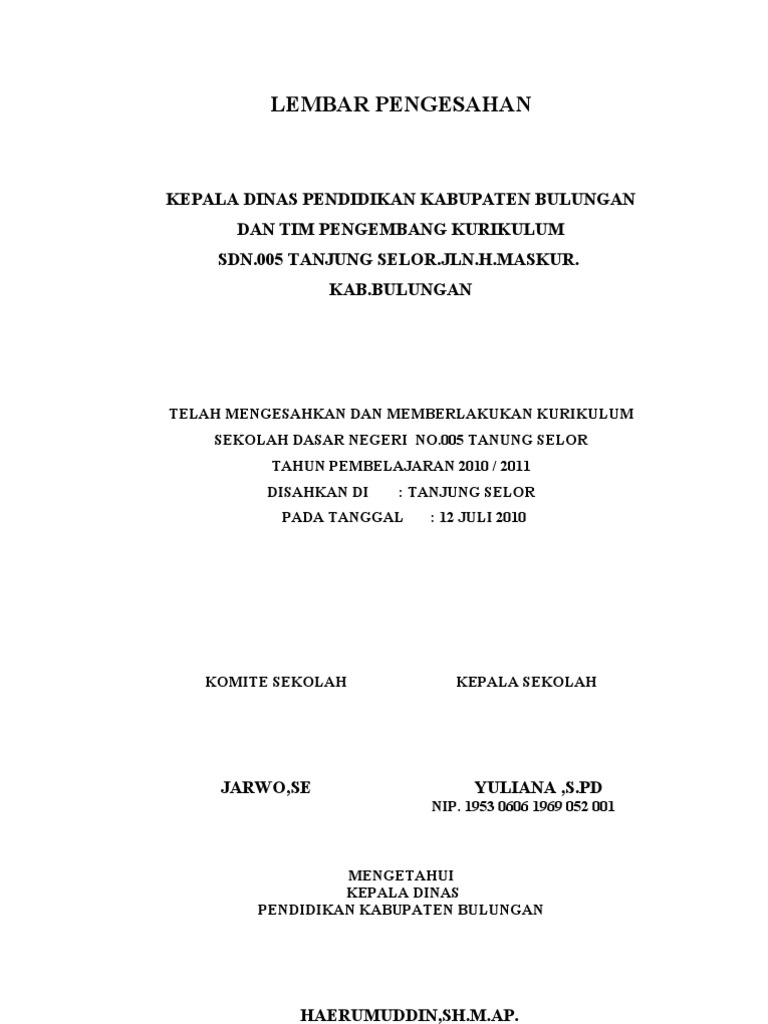 Kurikulum SDN.005 Lengkap | PDF | Kesehatan Holistik