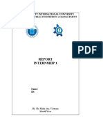 Report Format Guidelines Internship 1