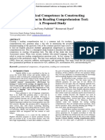 Grammatical Competence in Constructing Wh-Questions in Reading Comprehension Test: A Proposed Study