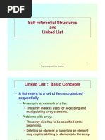 Self-Referential Structures and Linked List: Programming and Data Structure 1