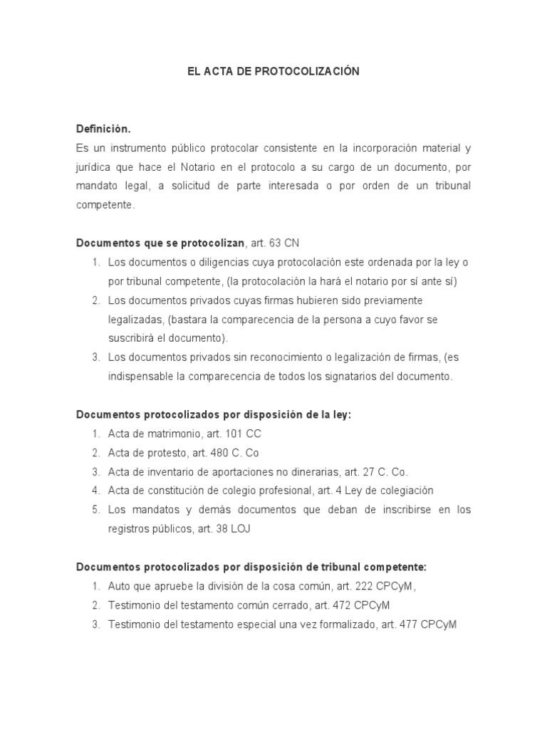 Acta de Protocolo | PDF | Justicia | Crimen y violencia
