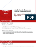 Lesson 2-Introduction To Enterprise Systems For Management (ERP Implementation)