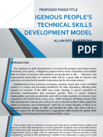 Indigenous People's Technical Skills Development Model