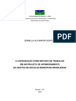 A Coprodução Como Método de Trabalho em Um Projeto de Aprimoramento Da Gestão de Escolas Municipais Brasileiras - Izabella Gontijo TCC