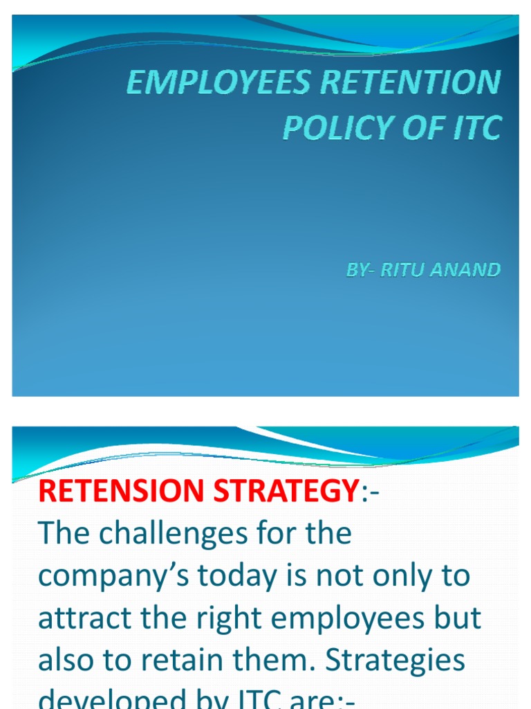 ITC Employee Policy Overview | PDF