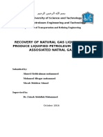 Recovery of Natural Gas Liquids and Produce Liquified Petroleum Gas From Assosiated Natral Gas