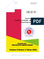Jurnal Informasi dan Komputer Vol 9 No 2 2021