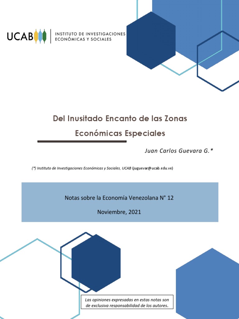 UCAB Nota 12 Zonas Economicas Especiales | PDF | Venezuela | Business