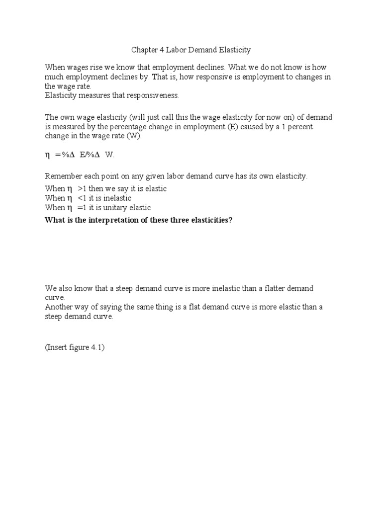 Understanding Labor Demand Elasticity | PDF | Labour Economics ...