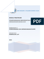 Modul Praktikum Pbo - Pemrograman Java Menggunakan Eclipse