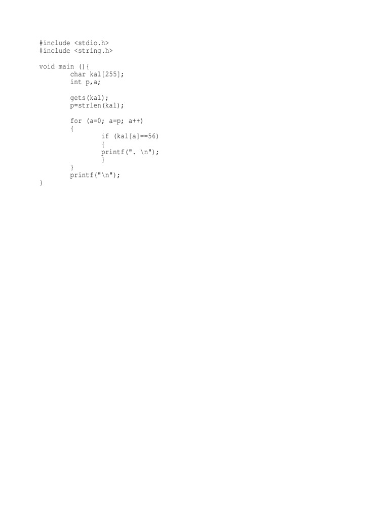 C Program to Process String Input | PDF