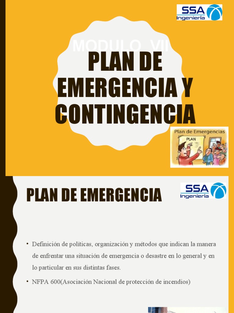 Plan de Emergencia y Contingencia | PDF | Primeros auxilios | Emergencia