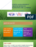 Conceptualizaciones y Definiciones en Psicopatologia de La Niñez