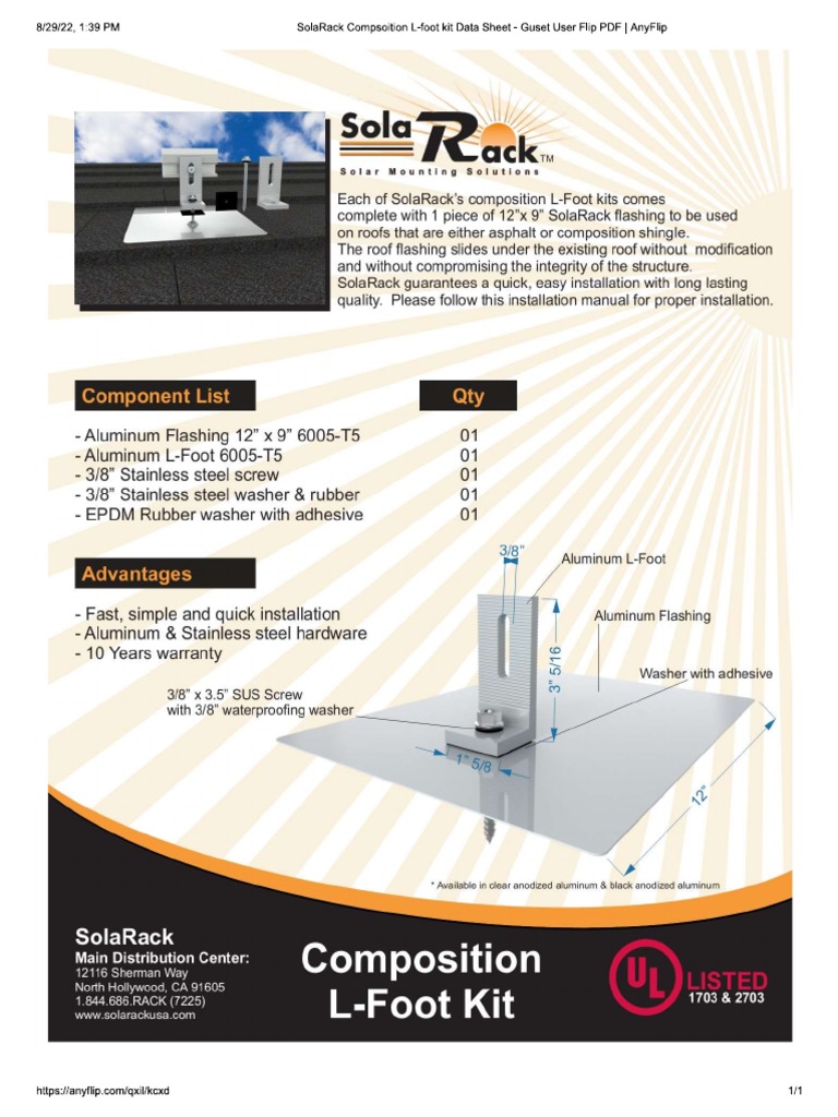 Solarack Lfoot | PDF