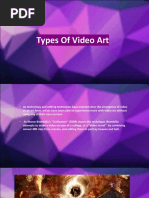 Types of Video Art