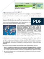 Guía de Actividades Economía Semana 17 - Globalización