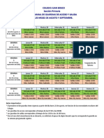 Rol de Guardias de Los Meses de Agosto y Septiembre 2022