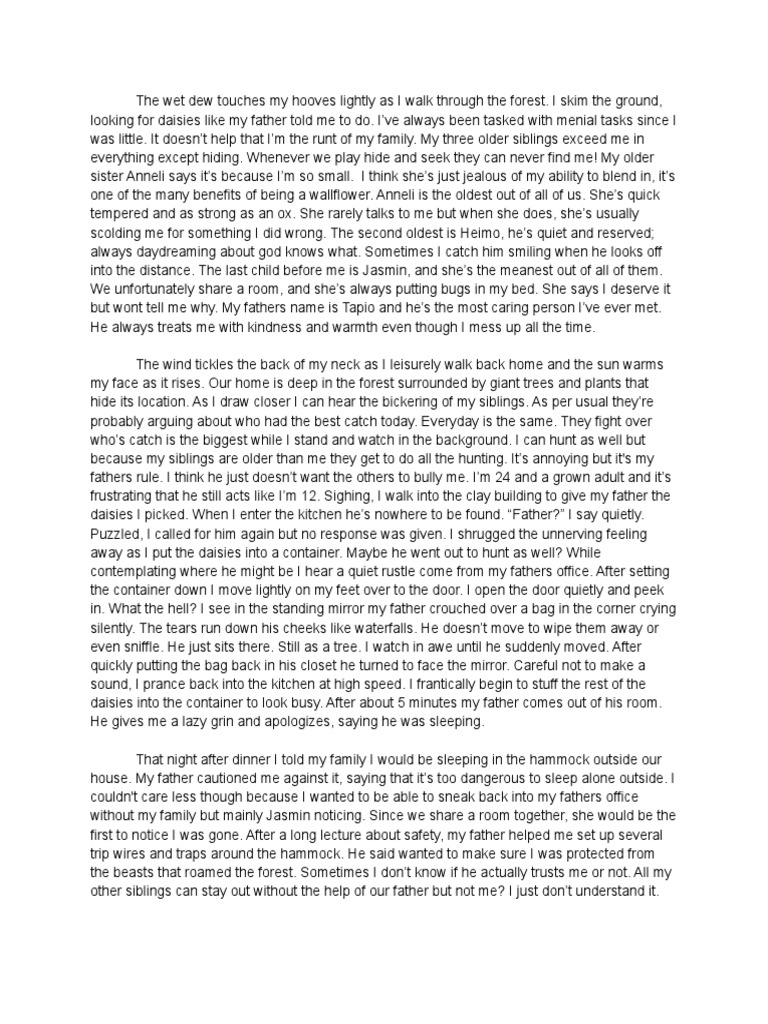 Character Backstory 1 | PDF