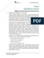 Spesifikasi Teknis Rehabilitasi Jaringan Irigasi