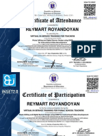 Certificate of Attendance and Participation