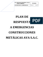 Plan de Respuesta A Emergencias 2020