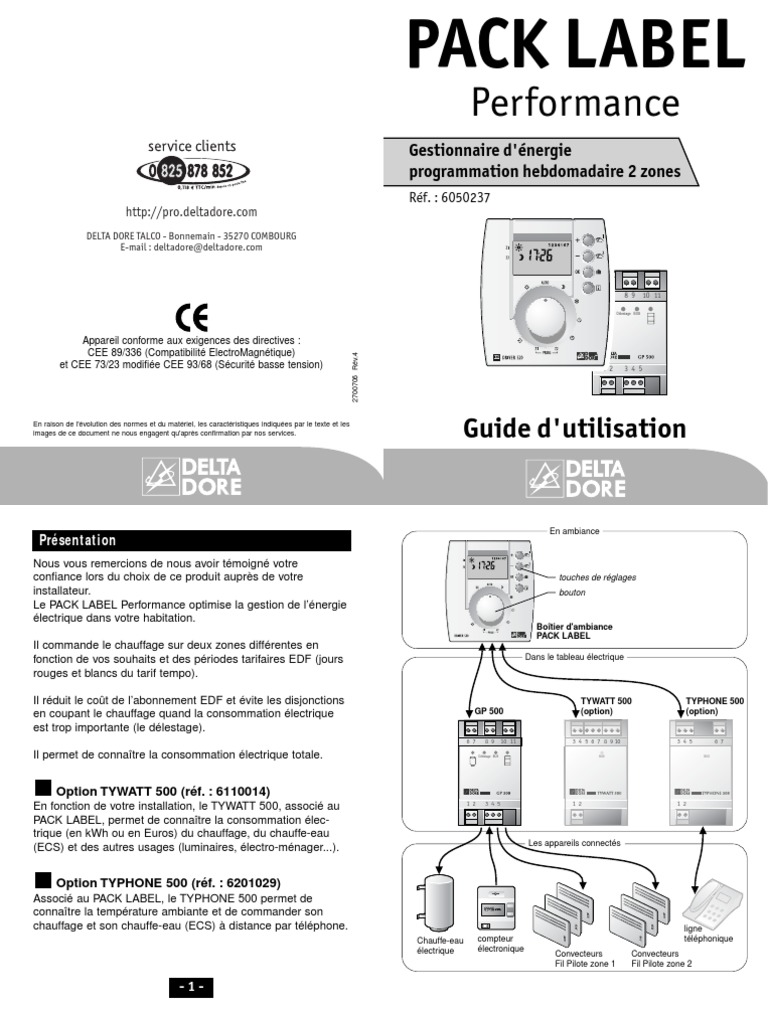 Guide d'utilisation Pack Label Delta Dore | PDF | Biens manufacturés ...