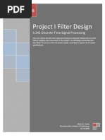 Project I Filter Design: 6.341 Discrete-Time Signal Processing