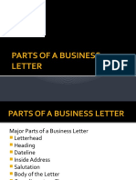 Parts of A Business Letter (Application Letter)