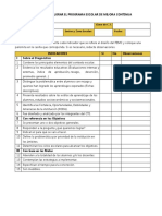 Instrumento para Valorar El Programa Escolar de Mejora Continua