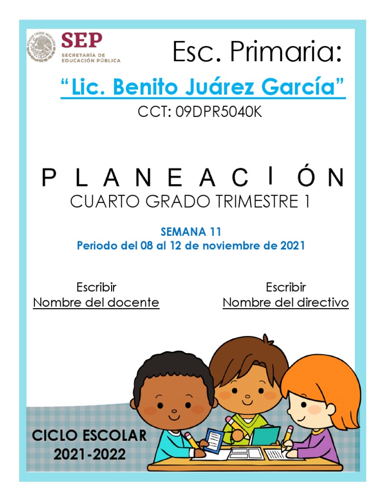 4º Sem11 1ti Planeación Docente Darukel | PDF | Las emociones | México
