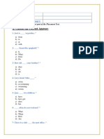 Written Placement Test