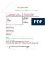 Parts of Speech