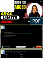 JEE Advanced Calculus - Limits - 30th July