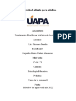 Actividad de La Semana II - Fundamento Filosofico e Historico de La Educacion.