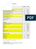 Lista de Materiales de Laboratorio Metalúrgico - Proyectos