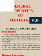 General Properties of Materials