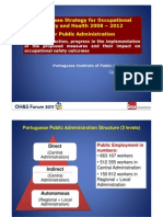 Portuguese Strategy for Occupational Safety and Health 2008 - 2012 for Public Administration